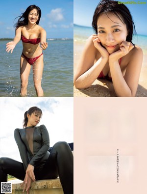A naked asian woman with long black hair posing for the camera.